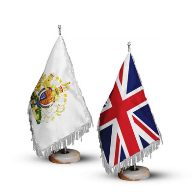 پرچم و نشان رومیزی بریتانیا مجموعه دو عددی
