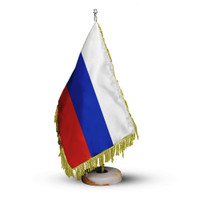 پرچم و نشان رومیزی روسیه مجموعه دو عددی