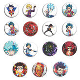 پیکسل طرح فرفره های انفجاری مجموعه 15 عددی