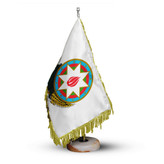 پرچم و نشان رومیزی کشور آذربایجان مجموعه دو عددی