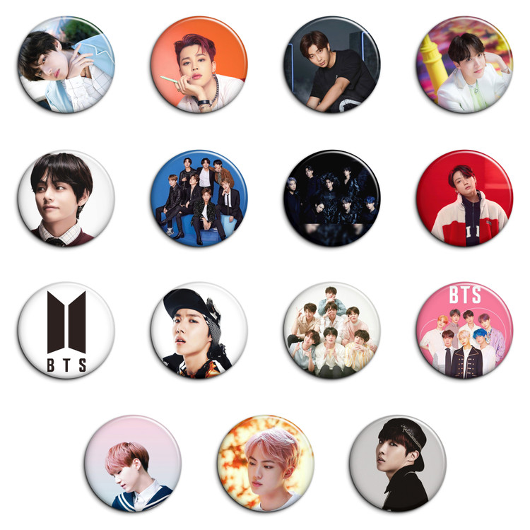 پیکسل طرح بی تی اس BTS مجموعه 15 عددی کد 01