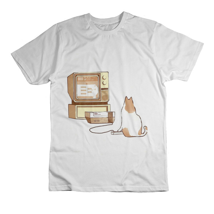 تیشرت طرح گربه کد 02