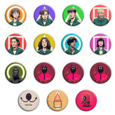 پیکسل طرح بازی مرکب Squid Game مجموعه 15 عددی